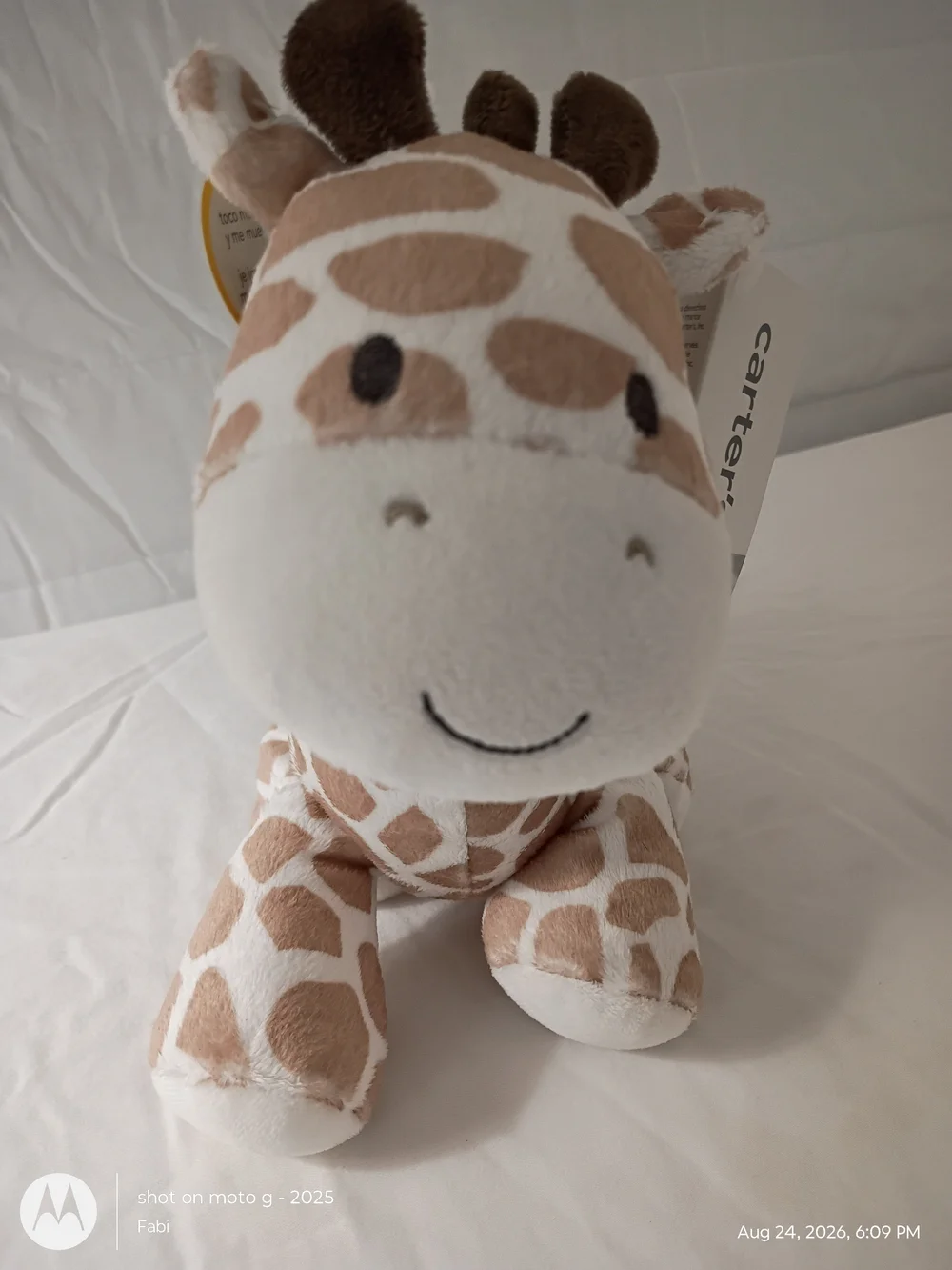 NWT Carters Giraffe Stuffed Plush Wind Up Music Brahms Lullaby 9